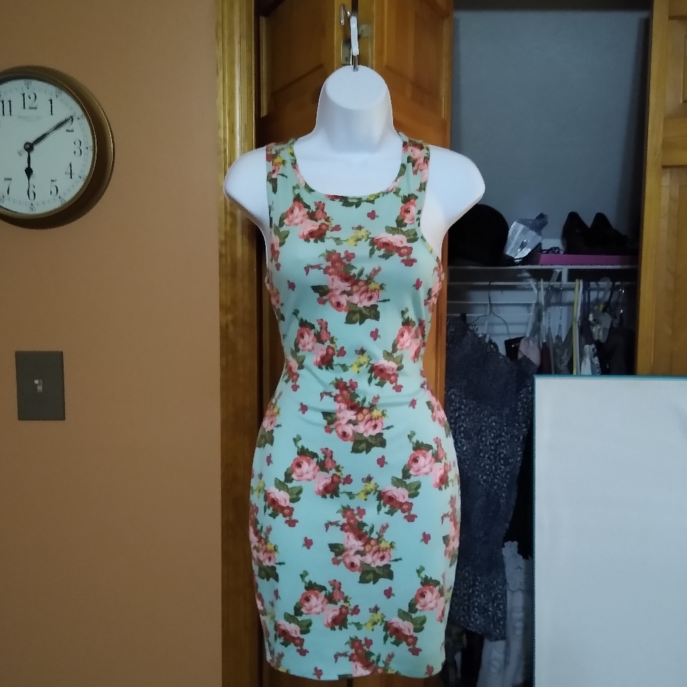 Small floral tank dress